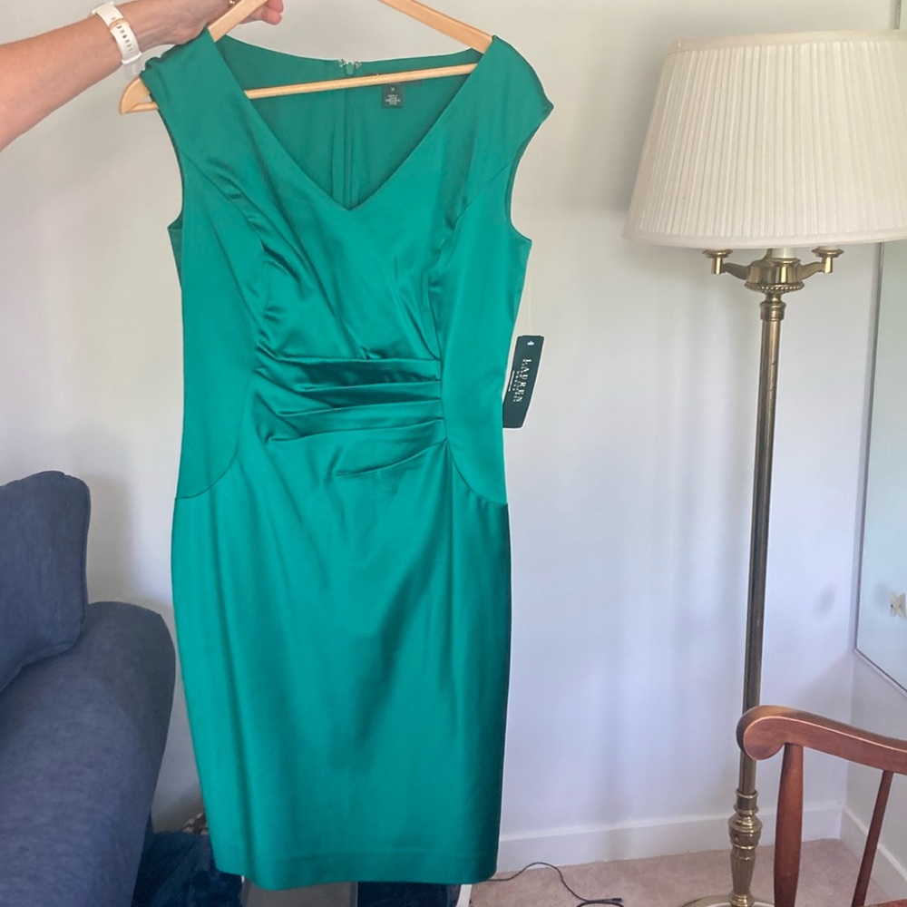 Ralph Lauren emerald dress size 10